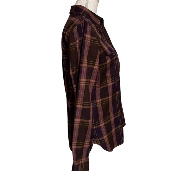 LAUREN RALPH LAUREN WOMENS CASUAL LONG SLEEVE PLAID BUTTON DOWN SHIRT SIZE MED - Picture 6 of 9
